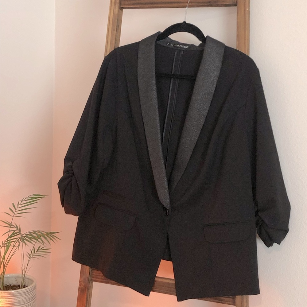 Black Blazer with sparkly collar